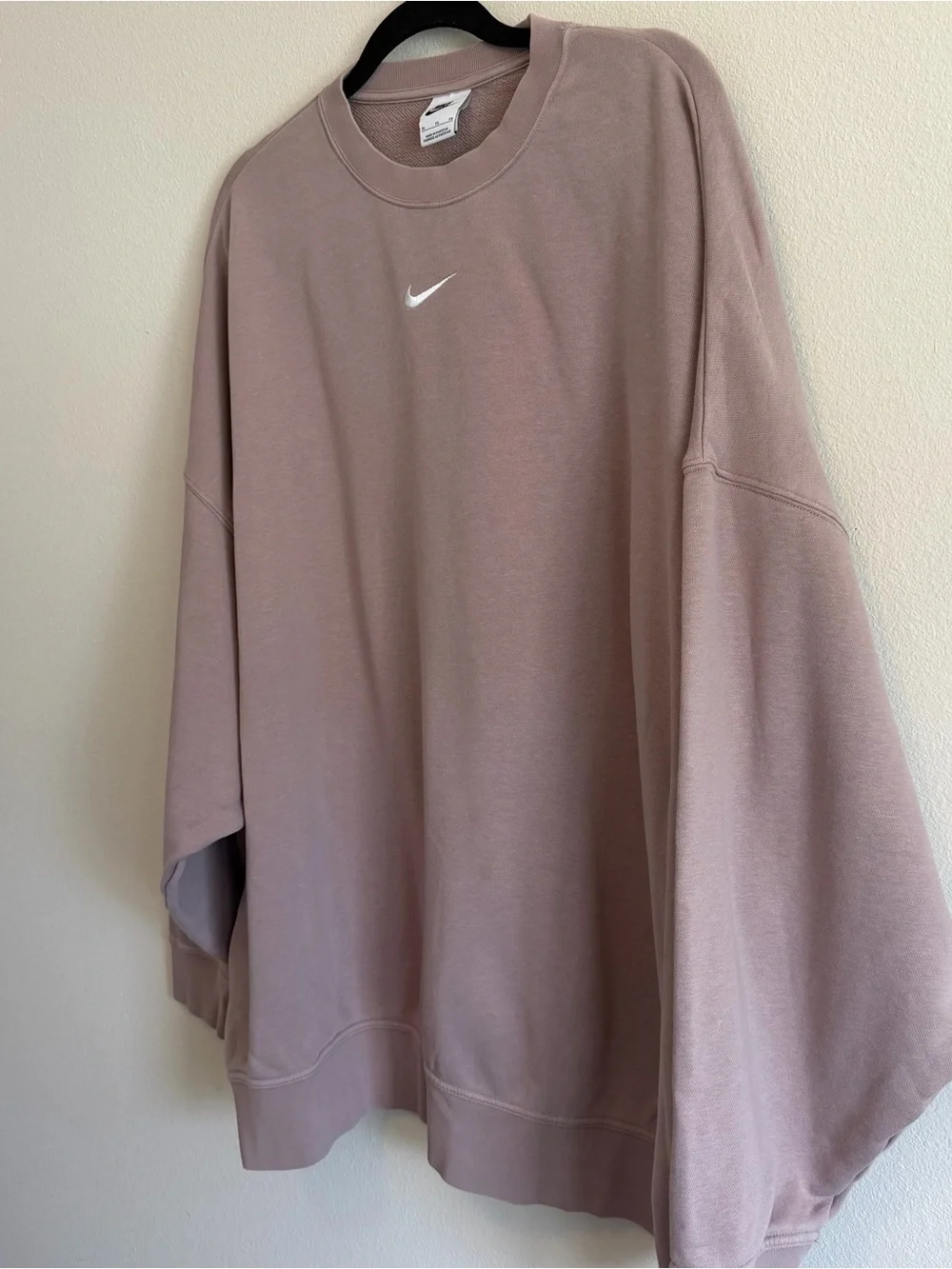 Nike Phoenix Fleece Women’s Oversized Crewneck Sweatshirt XL Smokey Mauve